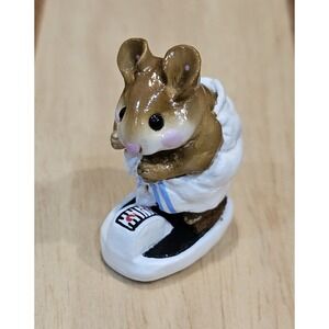 Wee Forest Folk M-140 Just Checking! Retired Signed AP, No WFF Box 1986